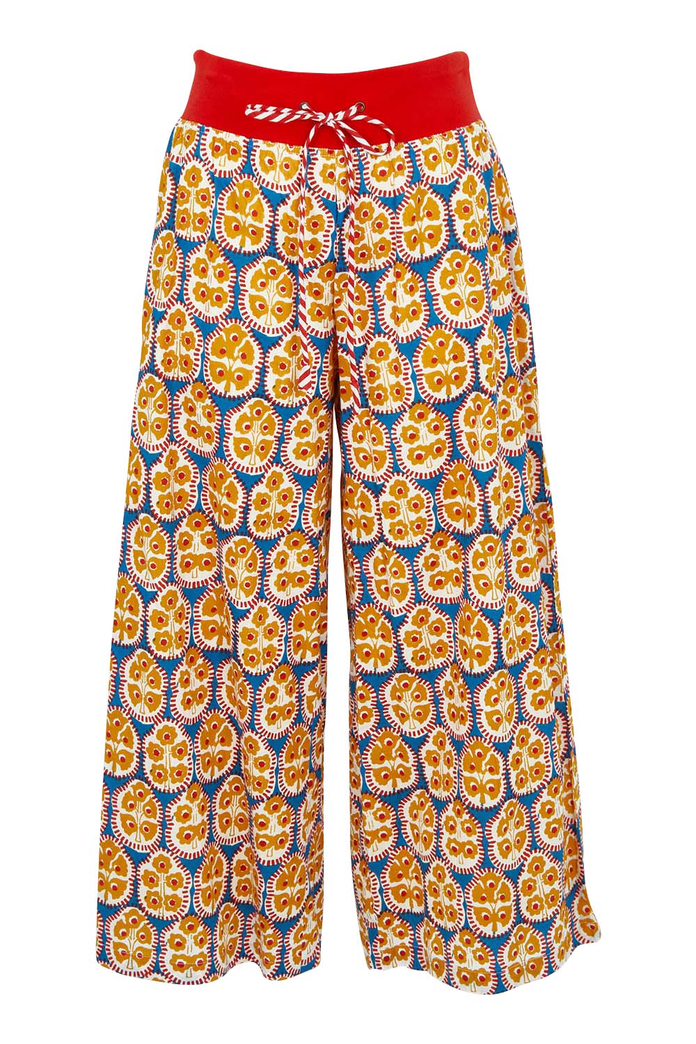 Product shot of the Ria Cotton Pant in colour Emiliab, from the front