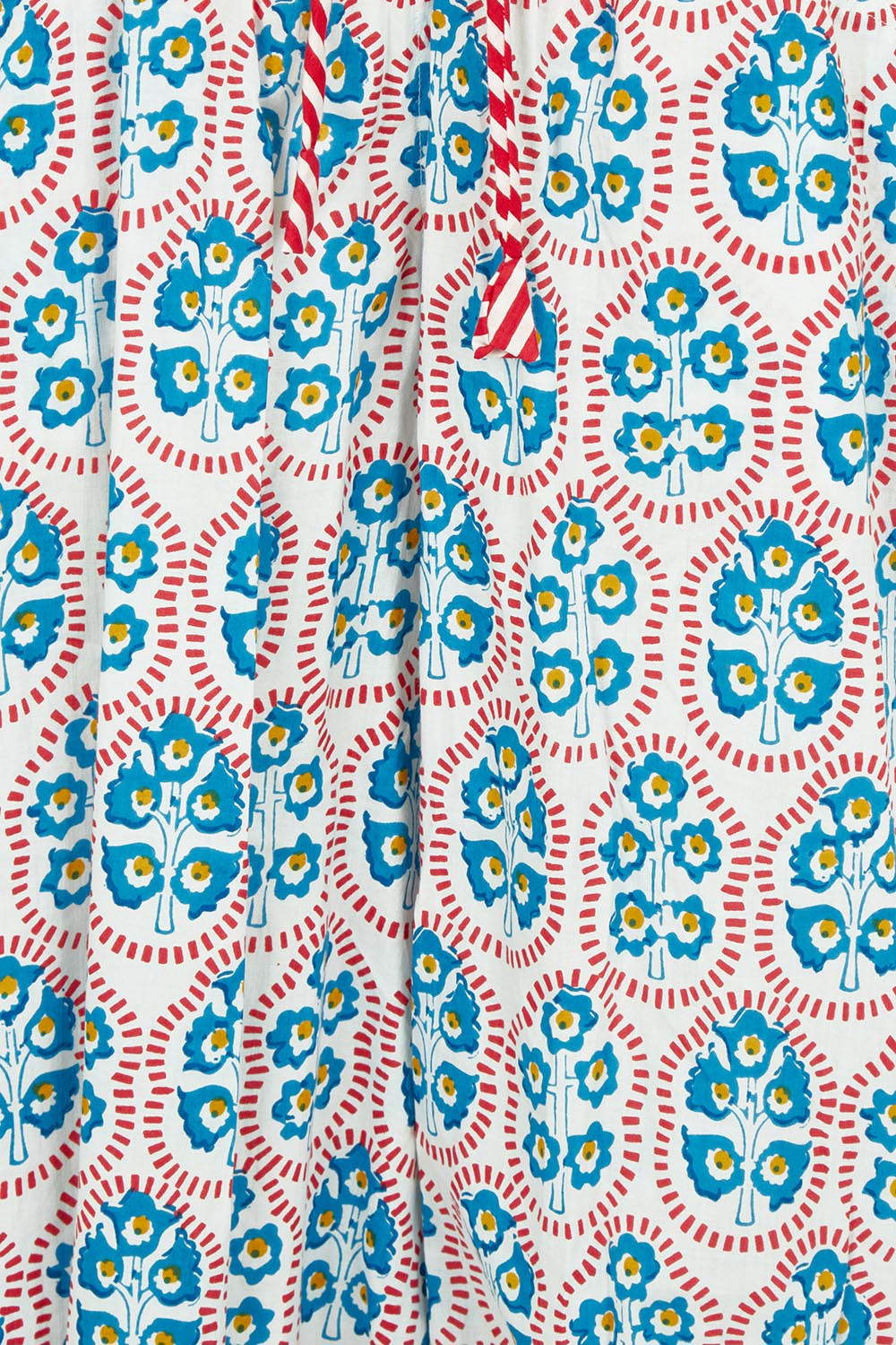 Product shot of the Cuba Cotton Guru Pant in colour Emiliaw (Blue), detail
