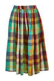Product shot of the Sami Cotton Skirt in colour Isabella, from the front