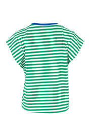 Product shot of the Bellissimo Cotton Tee in colour Green (Green), from the back