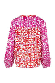 Product shot of the Fleetwood Cotton Top in colour Naples (Pink), from the back