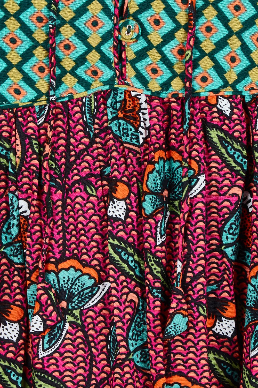 Product shot of the Noel Top in colour Toluca (Pink), detail