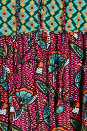 Product shot of the Noel Top in colour Toluca (Pink), detail