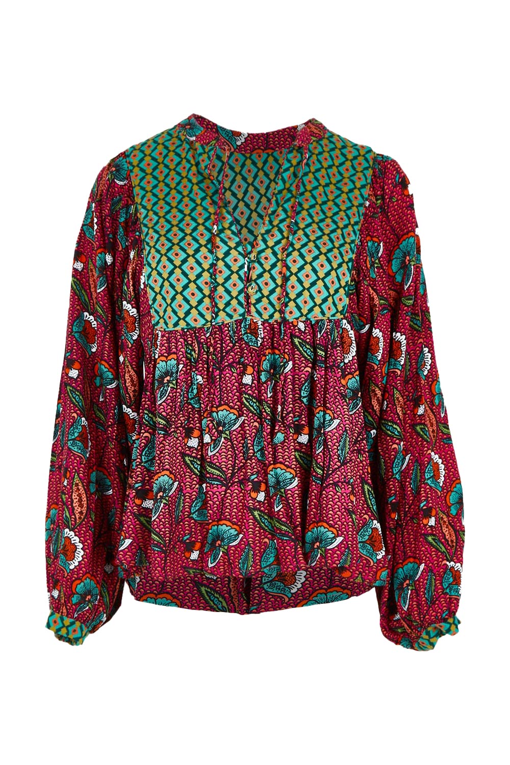 Product shot of the Noel Top in colour Toluca (Pink), from the front
