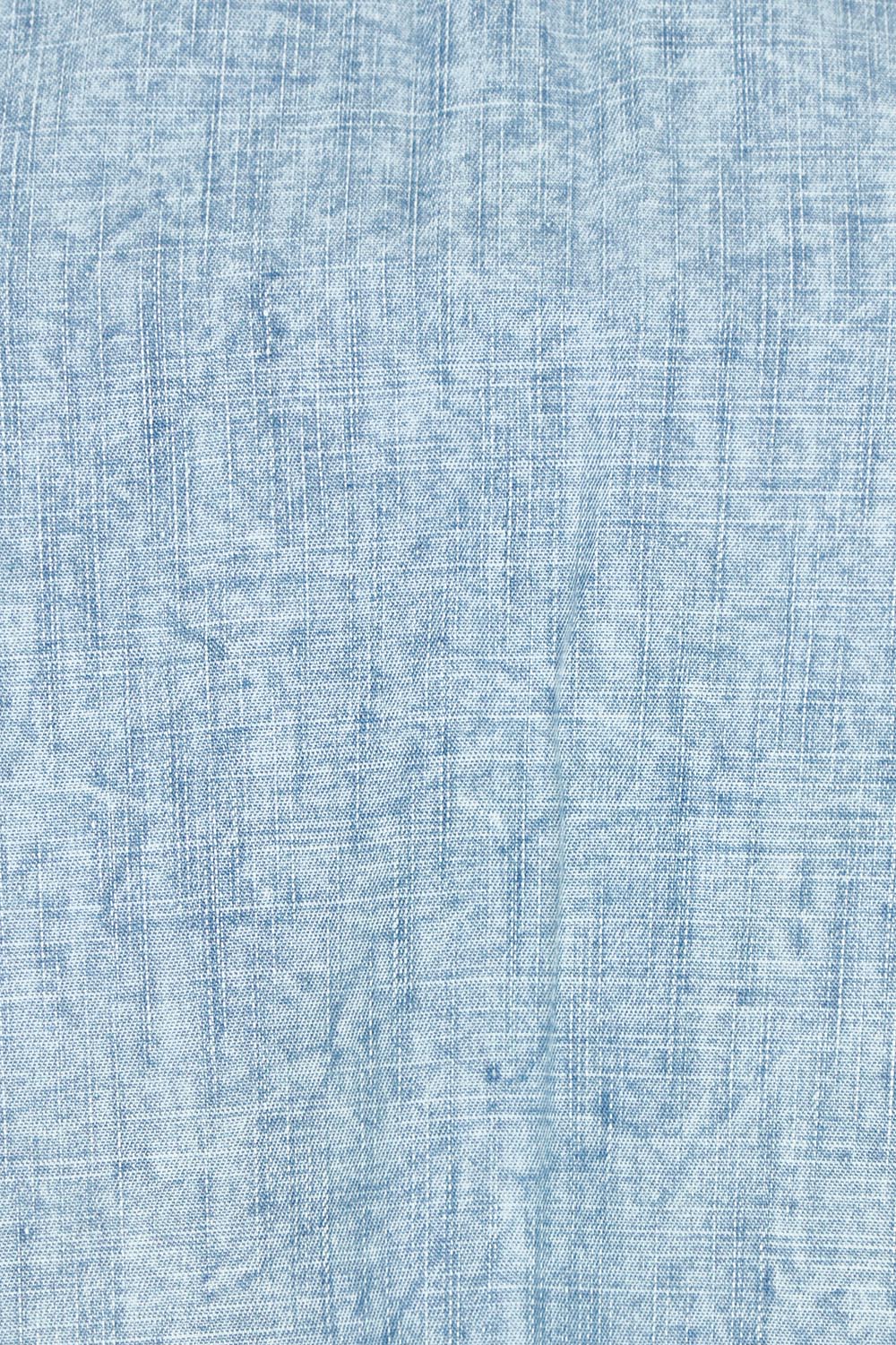 Product shot of the Sand Lyocell Top in colour Comodo (Blue), detail