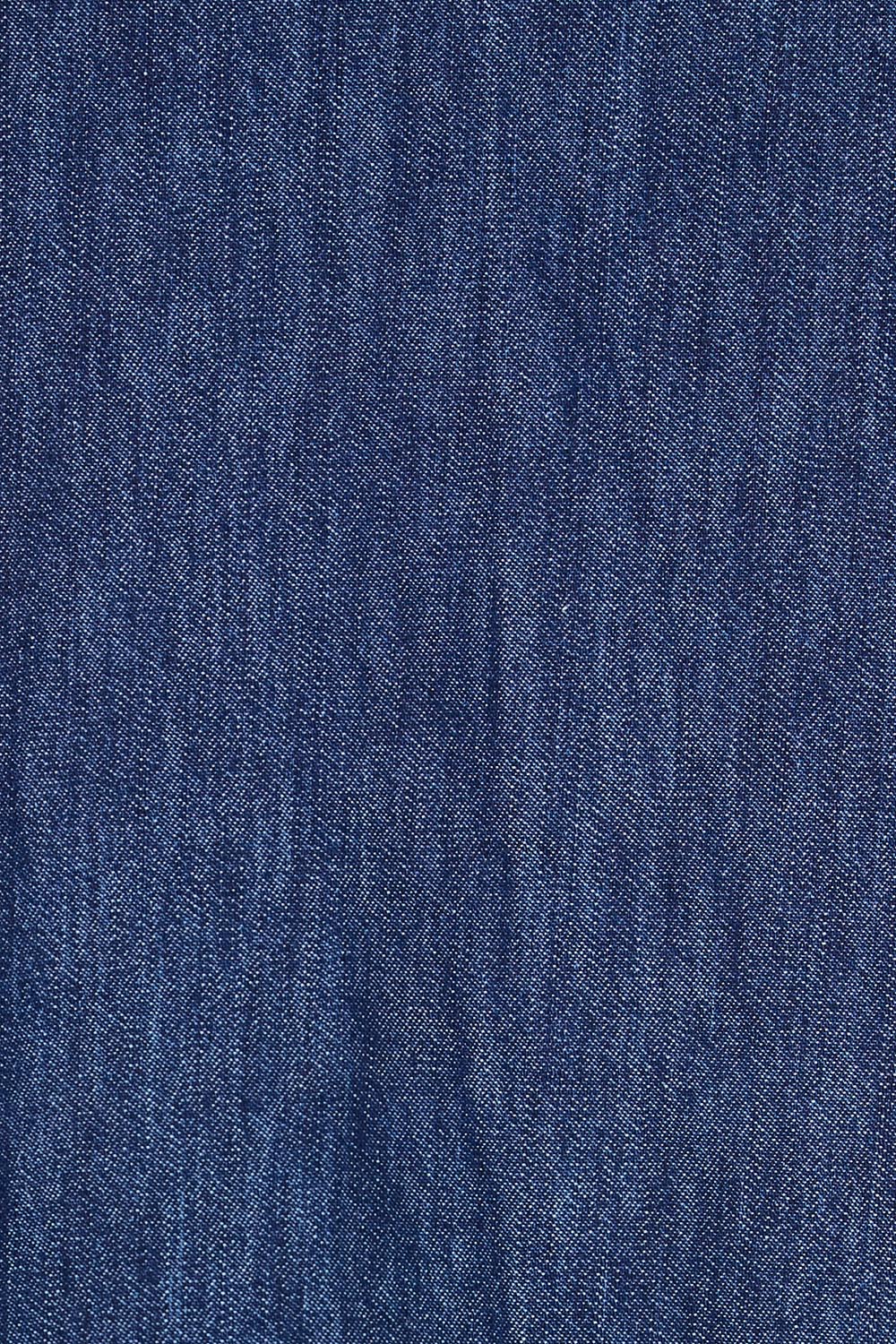 Product shot of the Ava Dress – Darkdenim in colour Darkdenim, showing detail