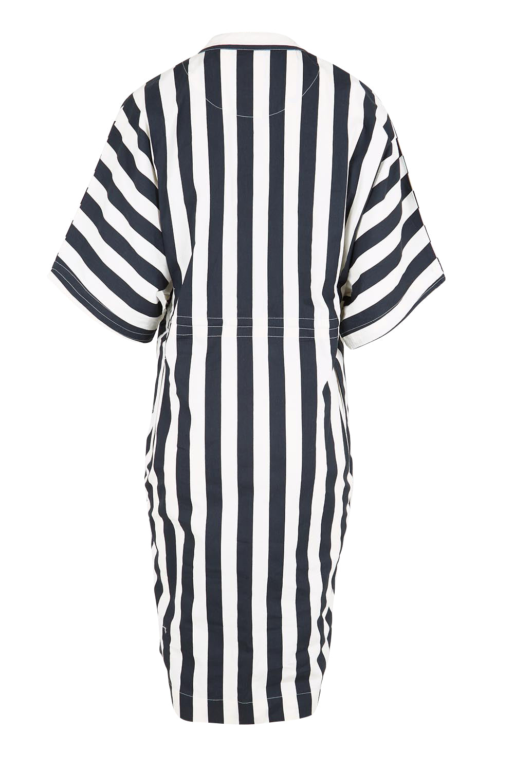 Product shot of the Shiro Shirt Dress – Mono in colour Mono, from the back