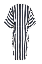 Product shot of the Shiro Shirt Dress – Mono in colour Mono, from the back