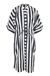 Product shot of the Shiro Shirt Dress – Mono in colour Mono, from the front