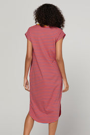 Model Genericm wearing size sample of the Bellissimo Dress – Roma in colour Roma, from the front