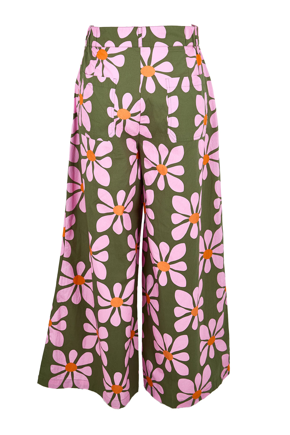 Product shot of the Cosmos Cotton Pant – Cosmos in colour Cosmos, from the back
