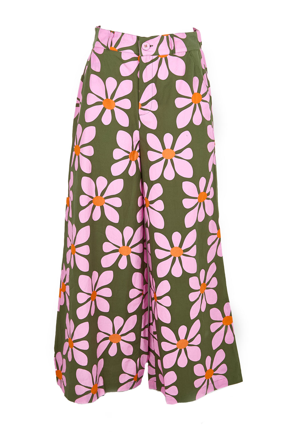 Product shot of the Cosmos Cotton Pant – Cosmos in colour Cosmos, from the front