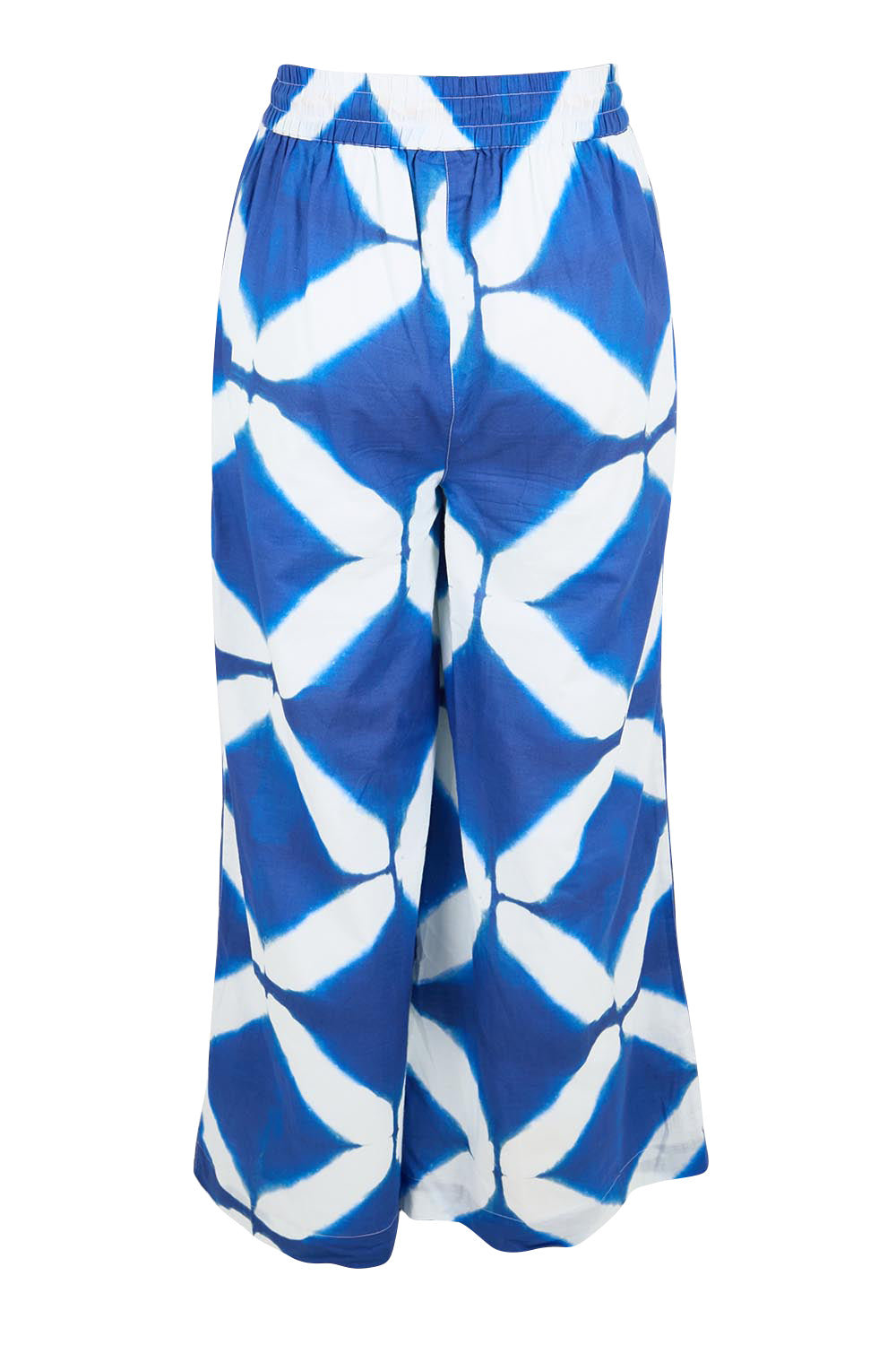 Product shot of the Harper Pant – Blockprint in colour Blockprint, from the back