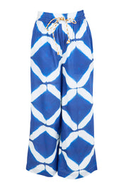 Product shot of the Harper Pant – Blockprint in colour Blockprint, from the front