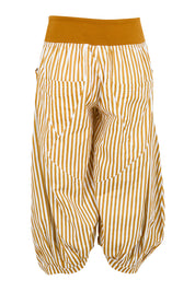 Product shot of the Guru Pant – Mustard in colour Mustard, from the back