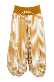 Product shot of the Guru Pant – Mustard in colour Mustard, from the front
