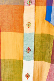 Product shot of the Pari Shirt – Kingston in colour Kingston, showing detail