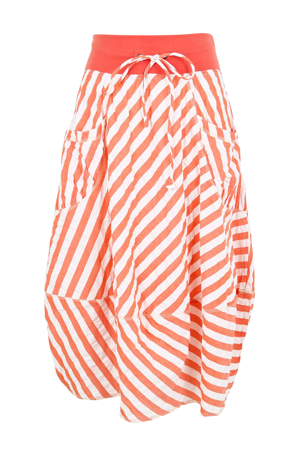 Product shot of the Guru Skirt – Watermelon in colour Watermelon, from the front
