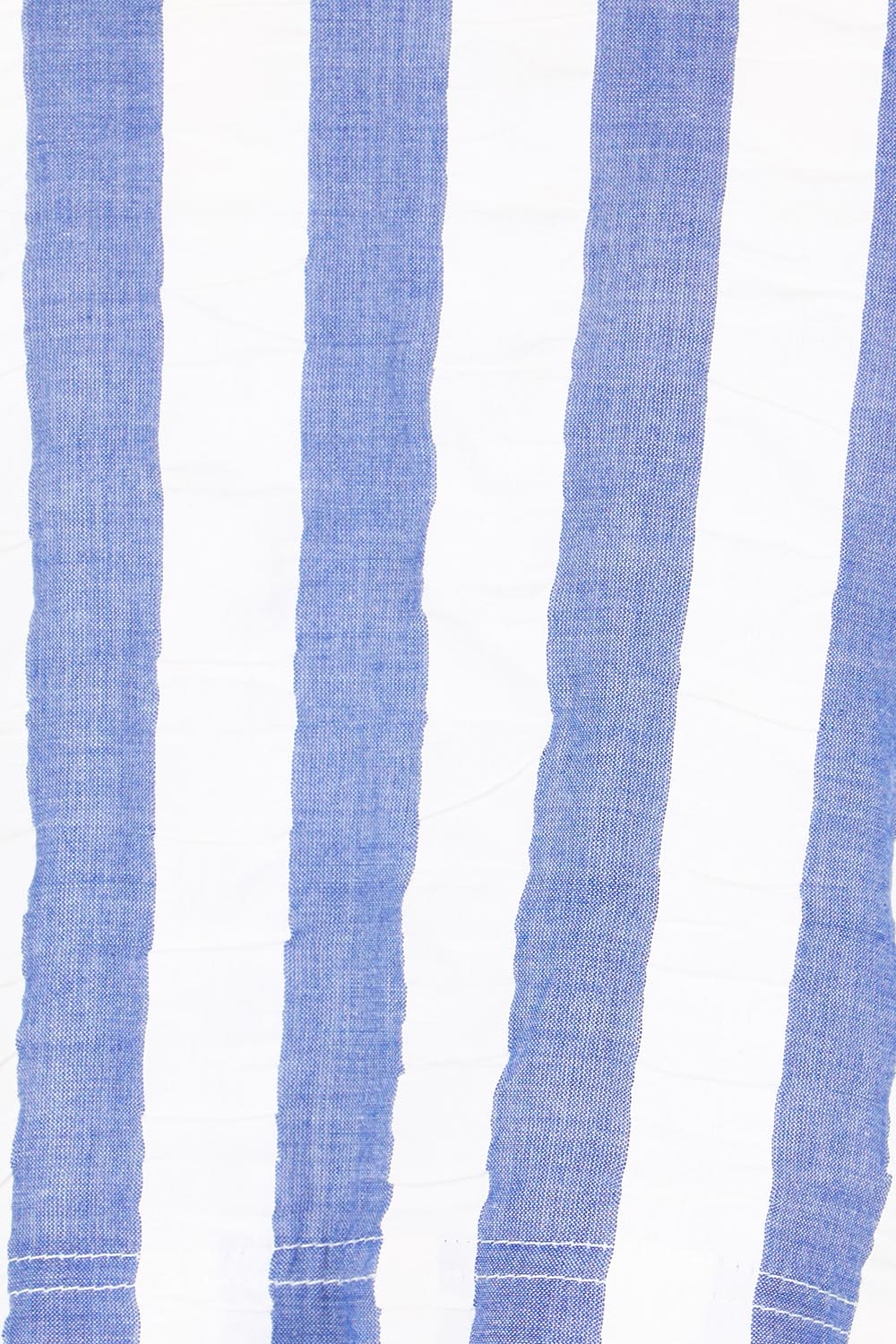 Product shot of the Hara Top – Ocean in colour Ocean, showing detail