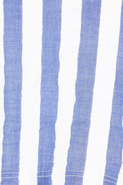 Product shot of the Hara Top – Ocean in colour Ocean, showing detail