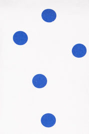 Product shot of the Rose Top – Polkadot in colour Polkadot, showing detail