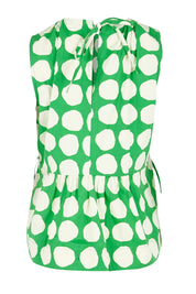 Product shot of the Carmen Top – Circulo in colour Circulo, from the back