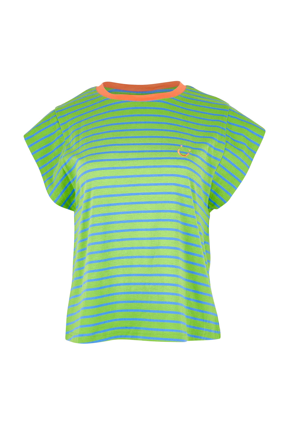 Product shot of the Bellissimo Tee – Honeydem in colour Honeydem, from the front
