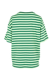 Product shot of the Luka Tee – Kiwi in colour Kiwi, from the back