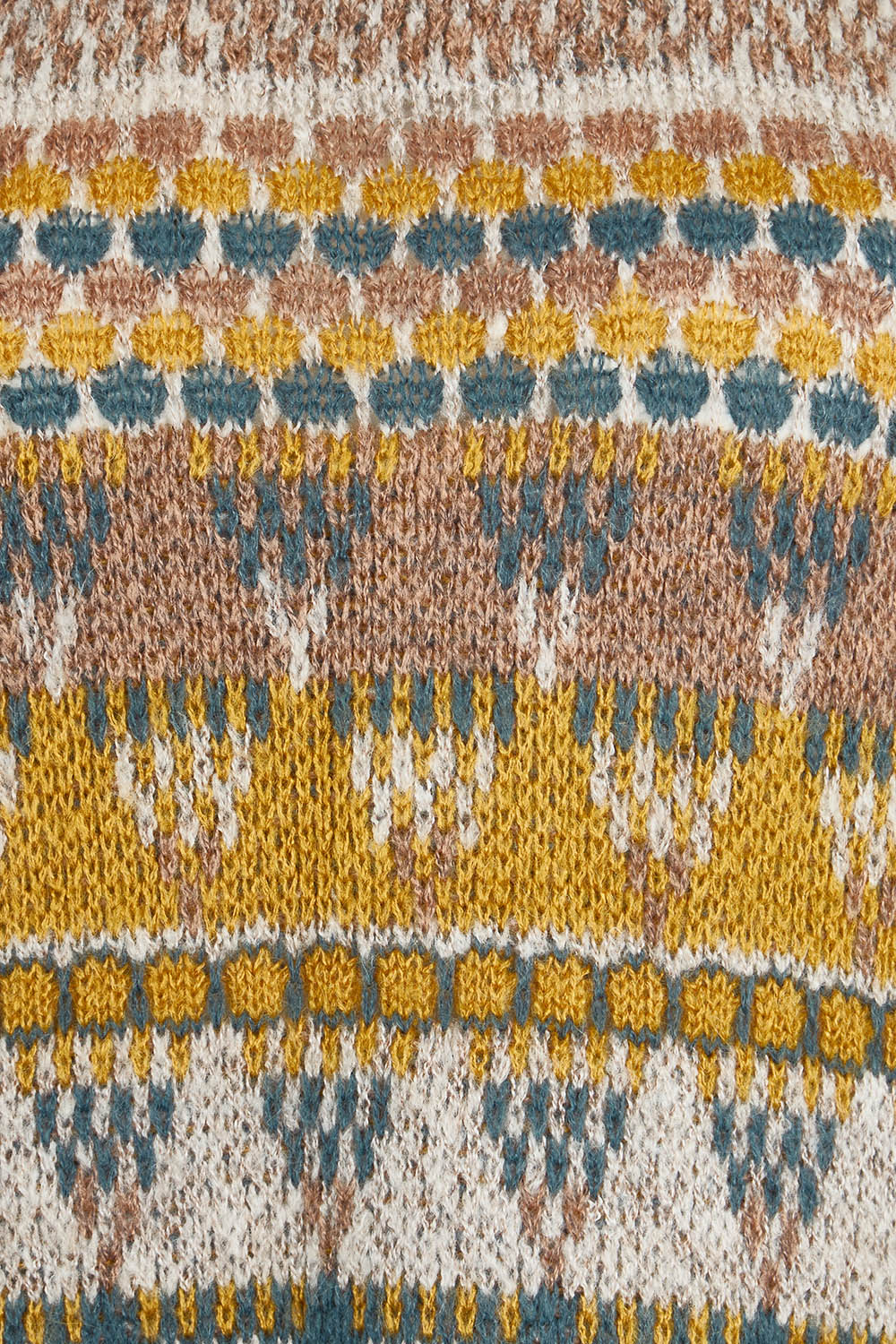 Product shot of the Sofia Wool Blend Jumper in colour Oatmeal, detail
