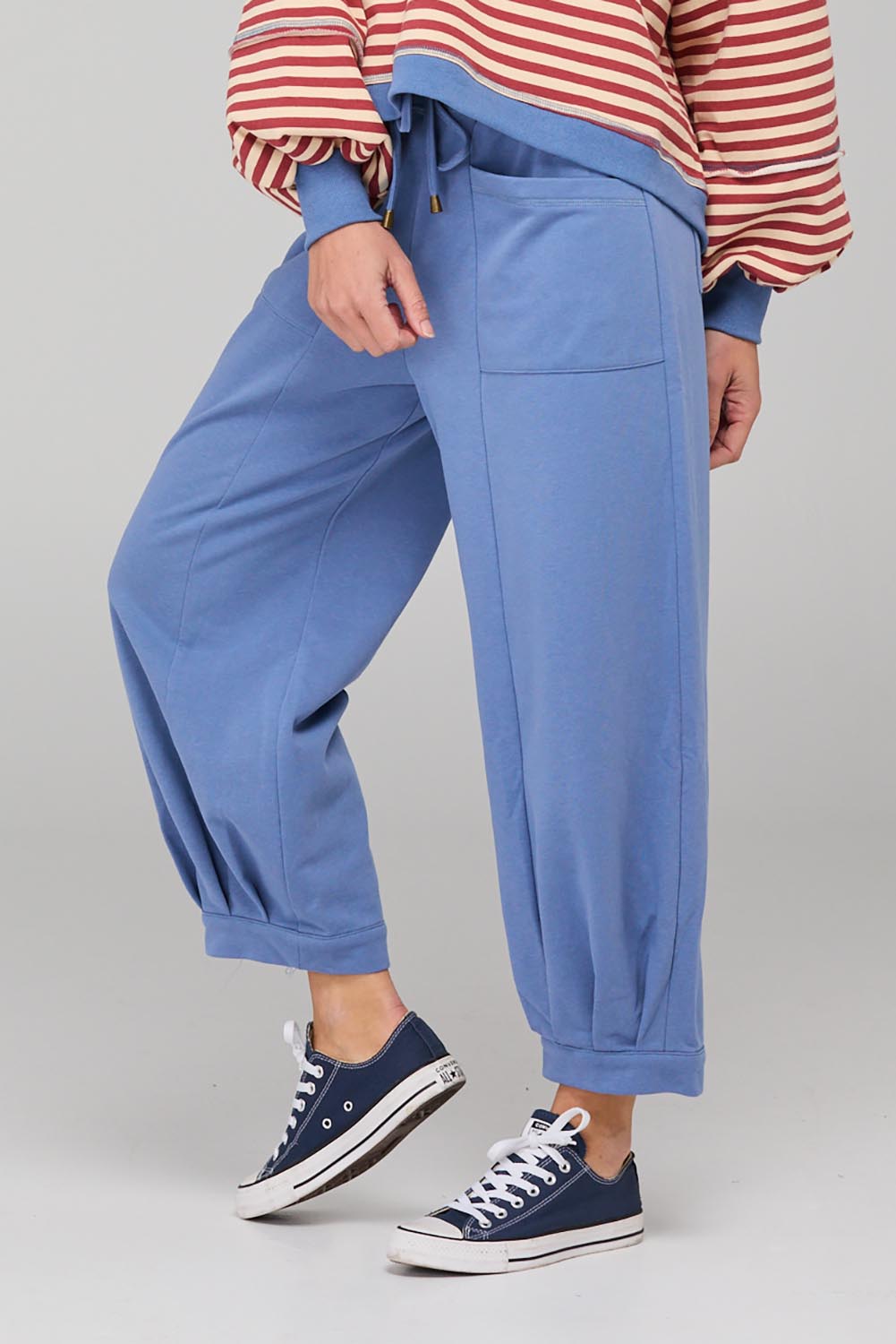 Guru Cotton Blend Track Pant - Blue