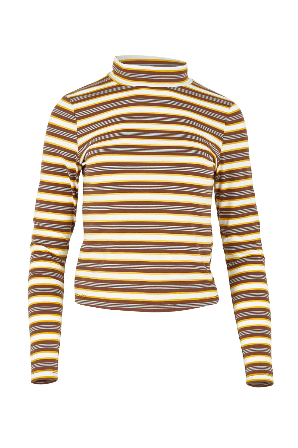 Product shot of the Stripe Cotton Skivvy in colour Stripe, from the front