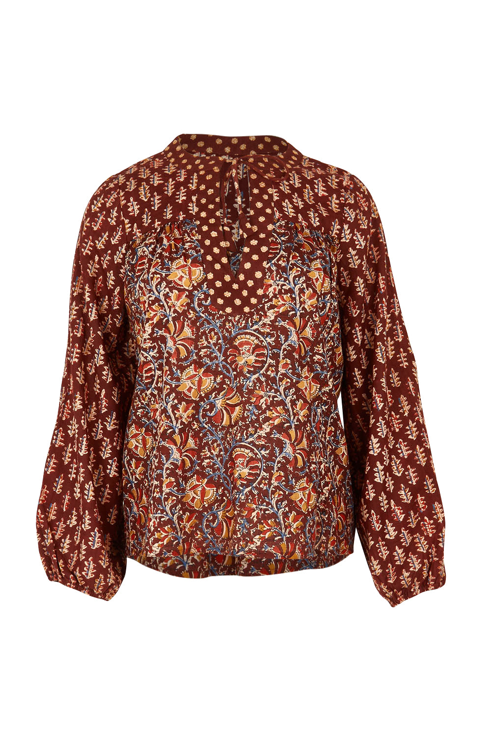 Product shot of the Fleetwood Cotton Top in colour Juliette, from the front