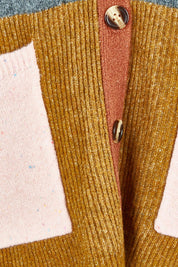 Product shot of the Remi Cardigan in colour Grey (Grey), detail