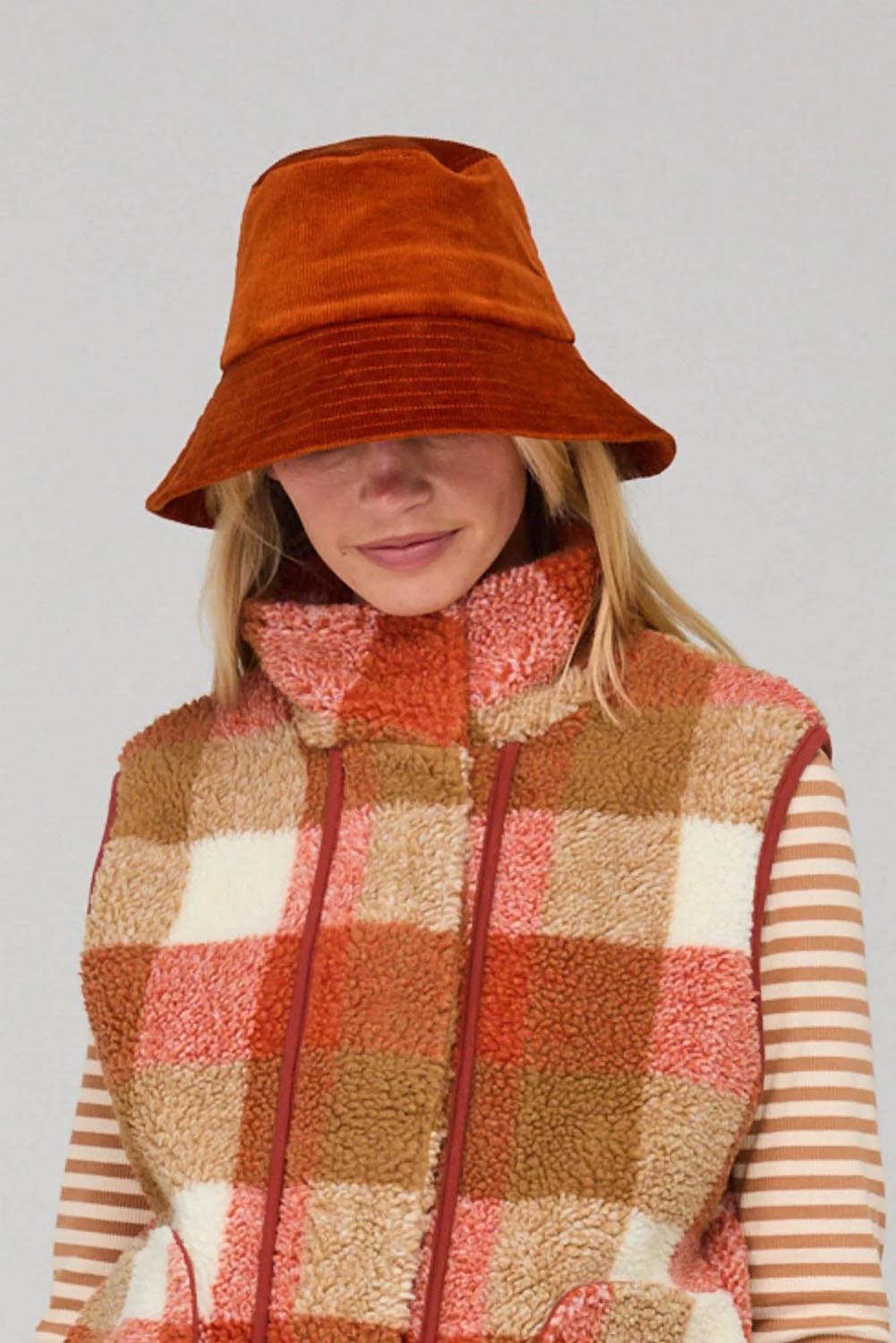 Dharma Cotton Bucket Hat - Rust
