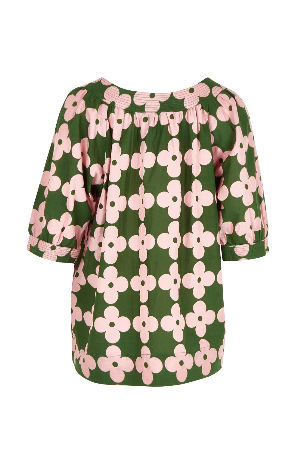 Product shot of the Bliss Top in colour Keiko, from the back