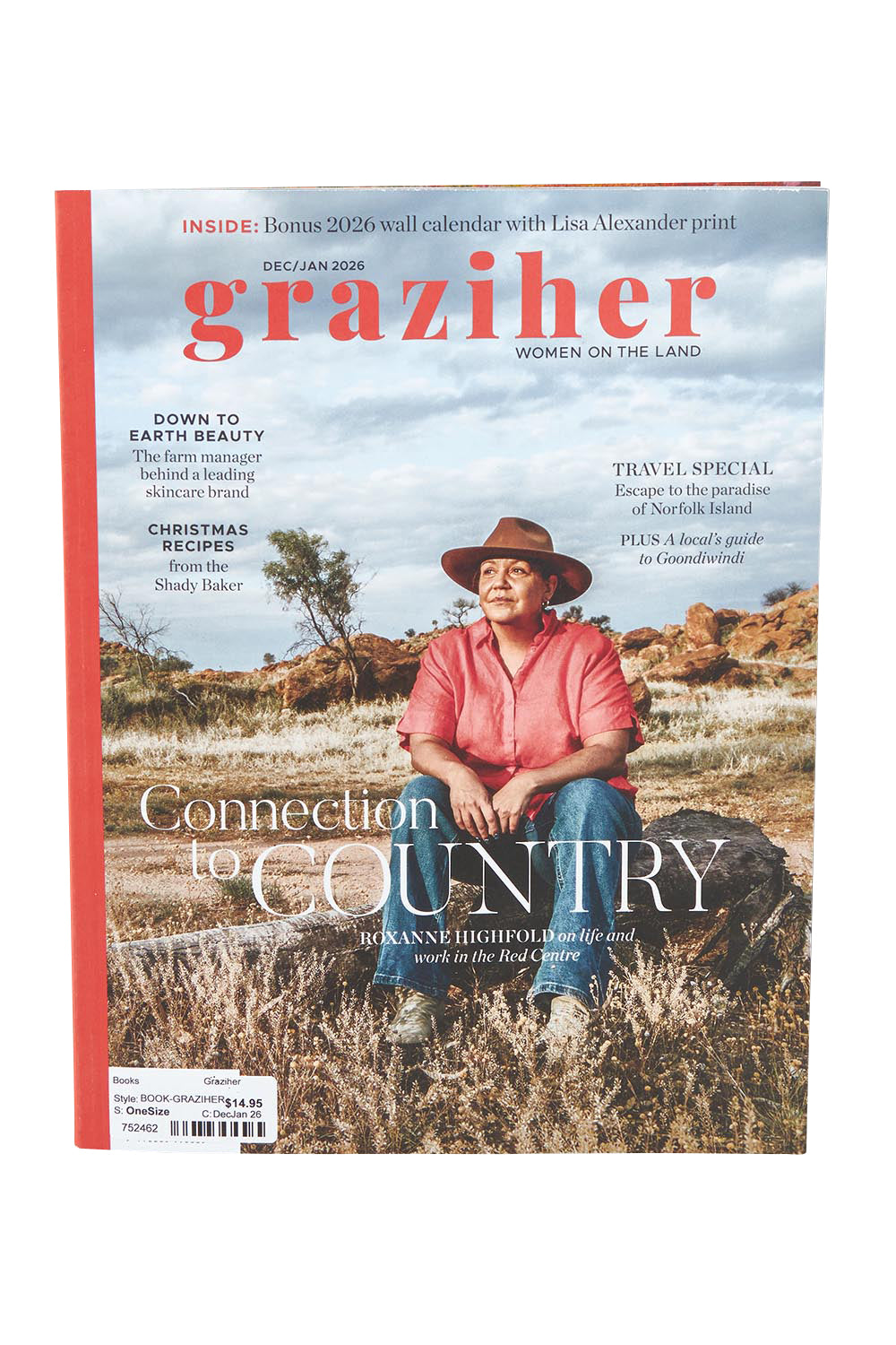 Product shot of the Graziher in colour DecJan 26 (Black), from the front