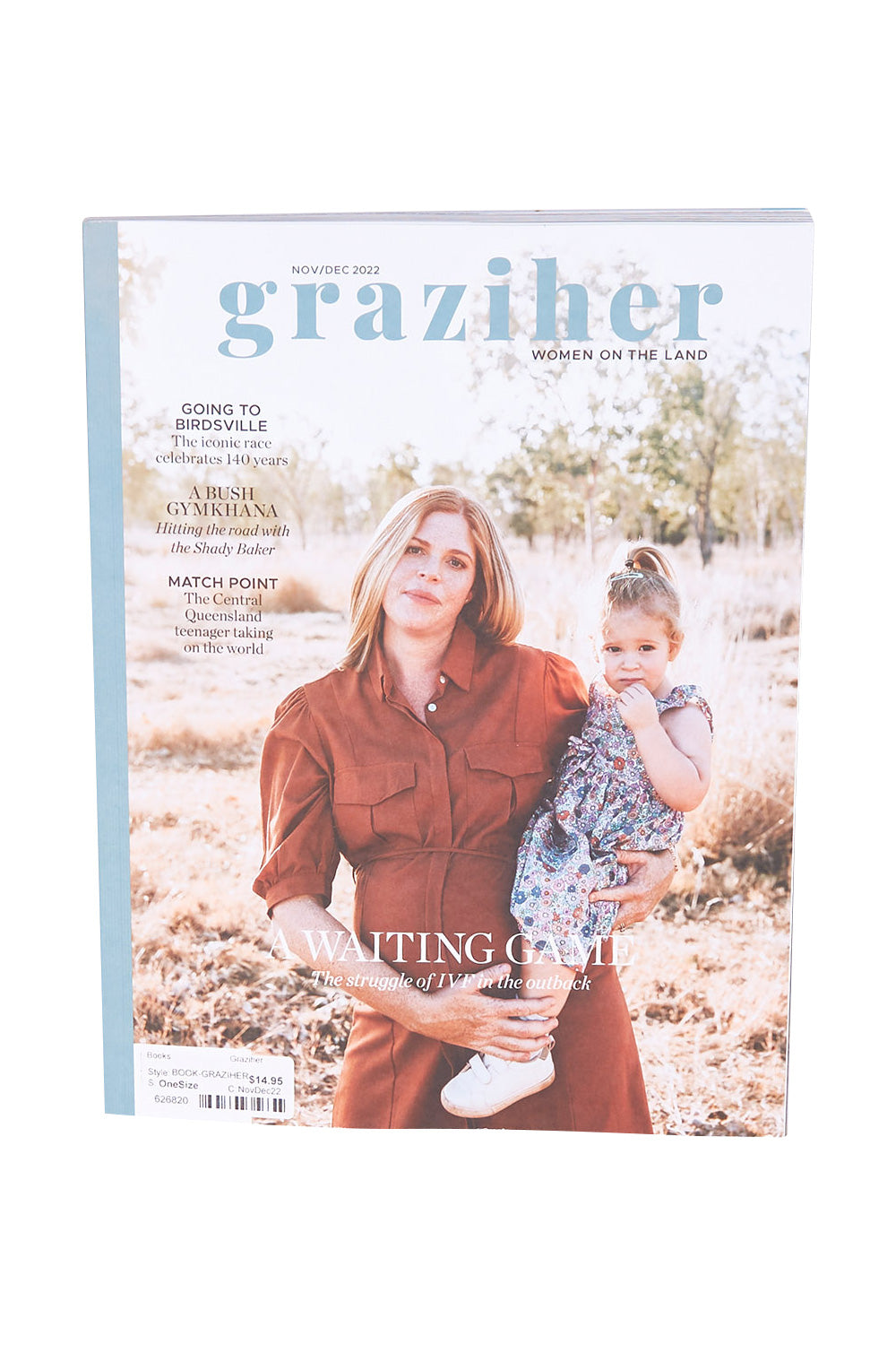 Product shot of the Graziher in colour NovDec22 (Black), from the front