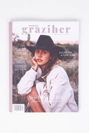 A model wearing size OneSize of the Graziher in colour Winter 22 (Black), from the front, showing the whole outfit