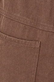 Product shot of the Leroy Pant in colour Chocolate, detail