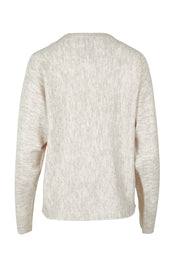 Product shot of the Saintly Knit in colour Parchment, from the back