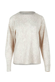 Product shot of the Saintly Knit in colour Parchment, from the front
