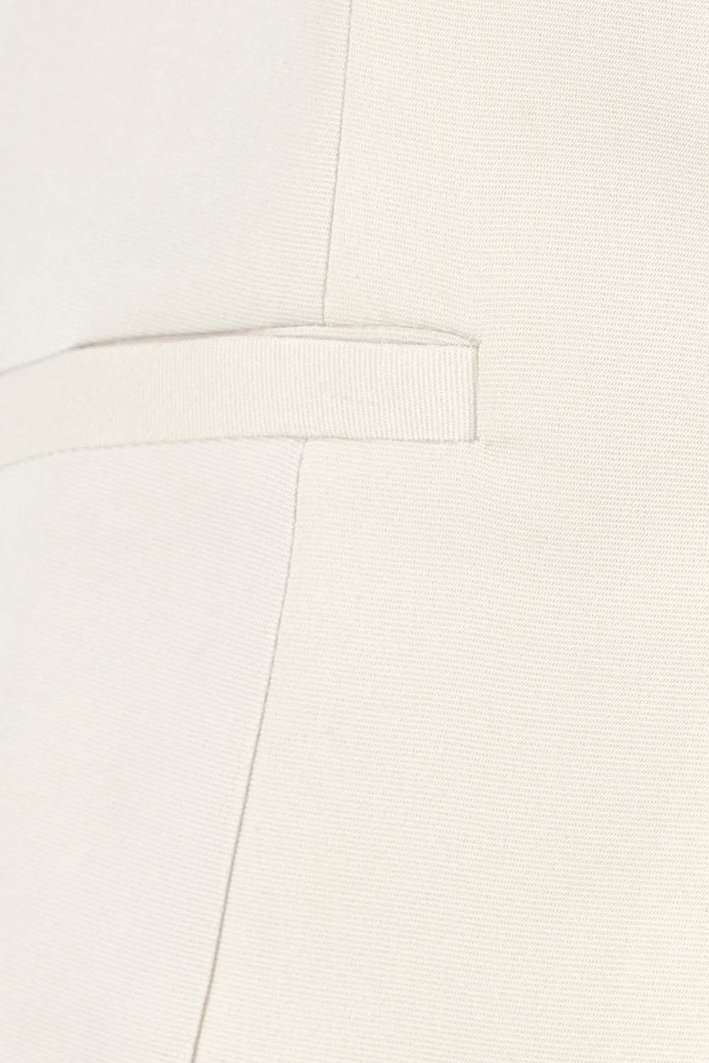 Product shot of the Rozalia Asymmetric Top in colour Oyster, detail