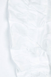 Product shot of the Frills Tank in colour White (White), detail