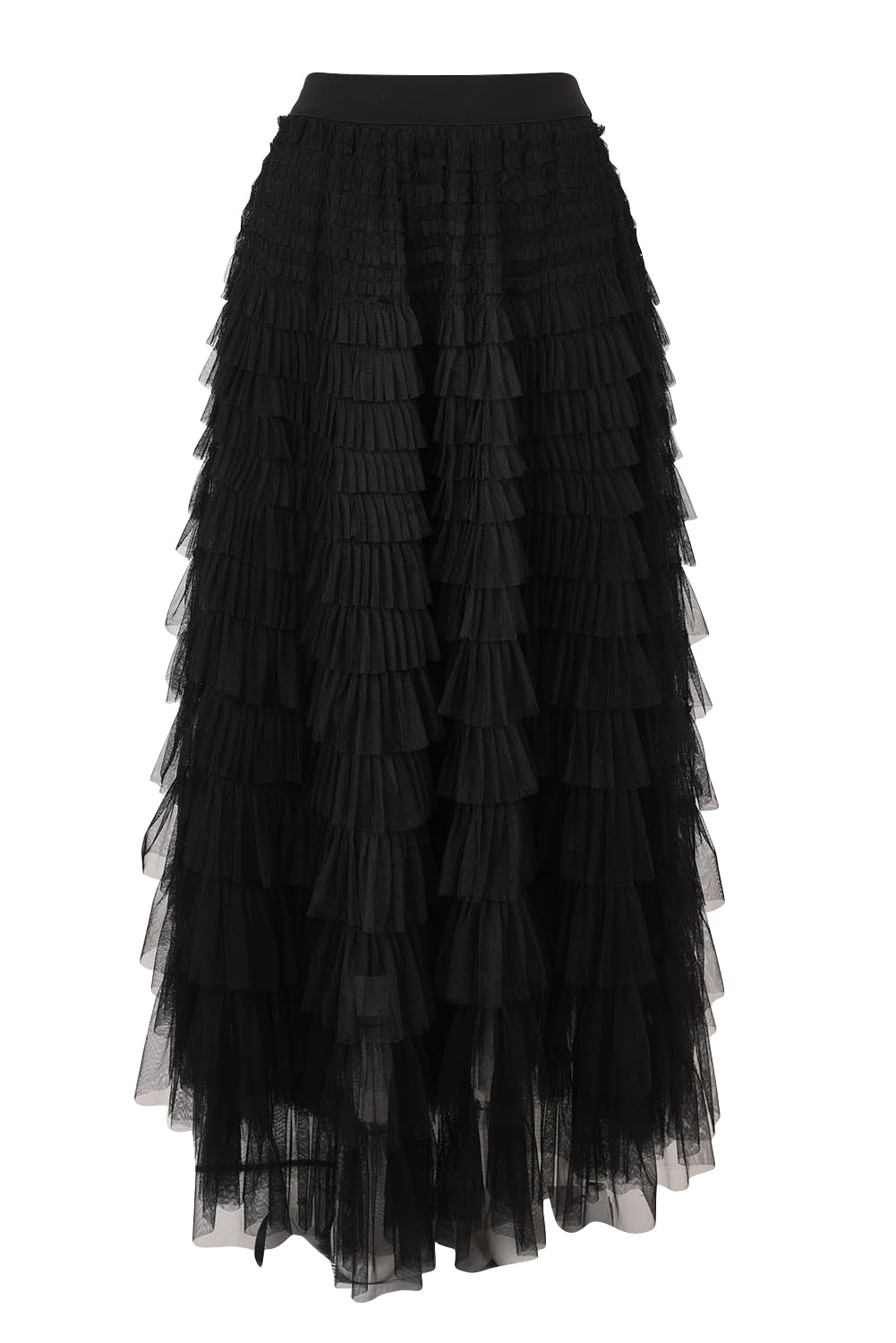 Product shot of the Chance Skirt in colour Black (Black), from the front