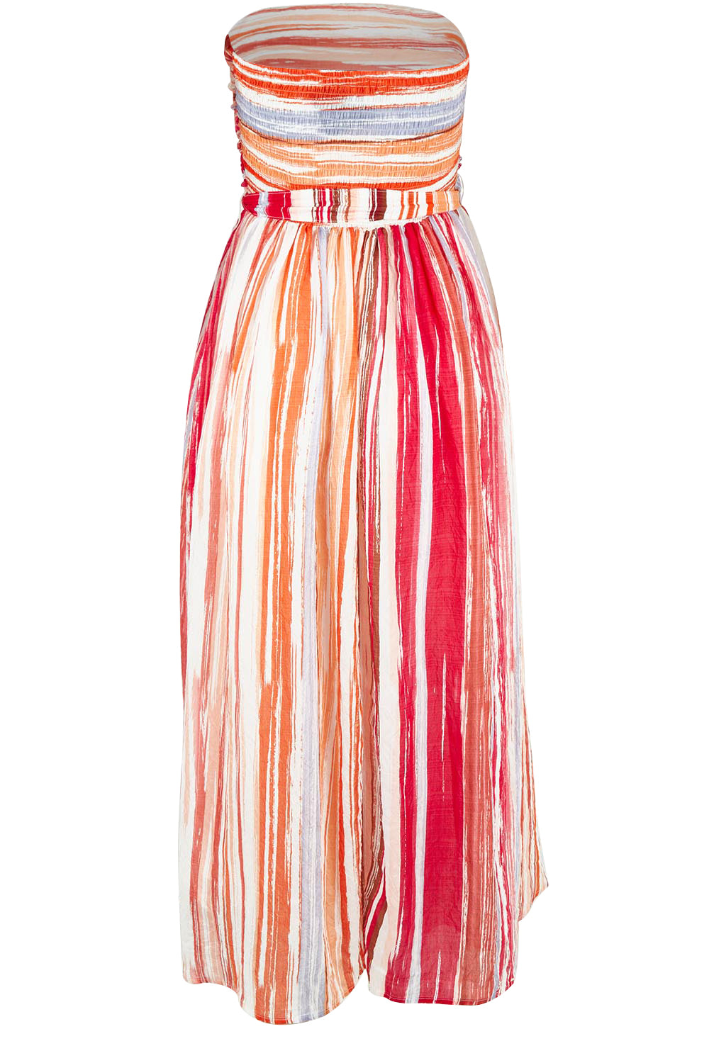 Product shot of the Avalon Dress in colour Painterly, from the back