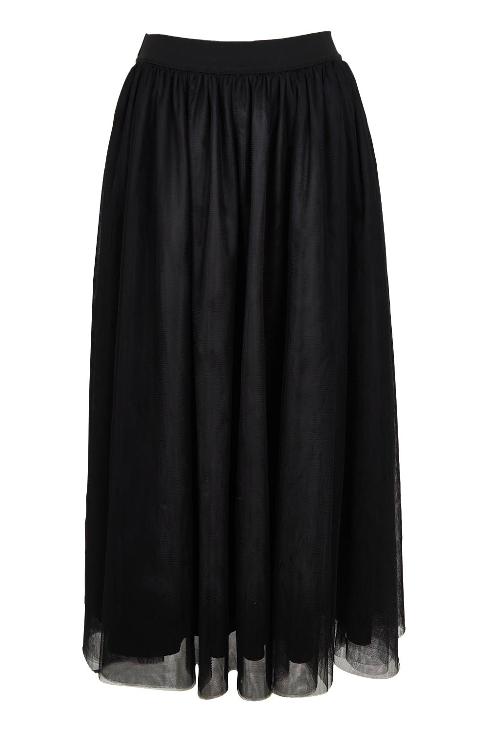 Product shot of the Carrie Skirt in colour Black (Black), from the back