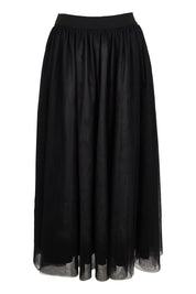 Product shot of the Carrie Skirt in colour Black (Black), from the back