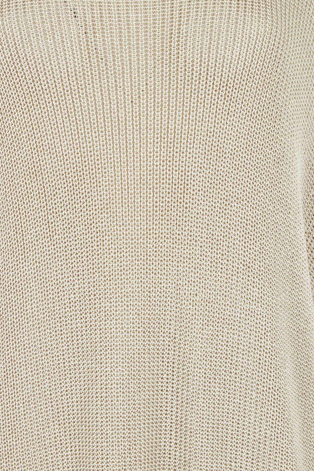 Product shot of the Limo Knit Tee in colour Natural, detail