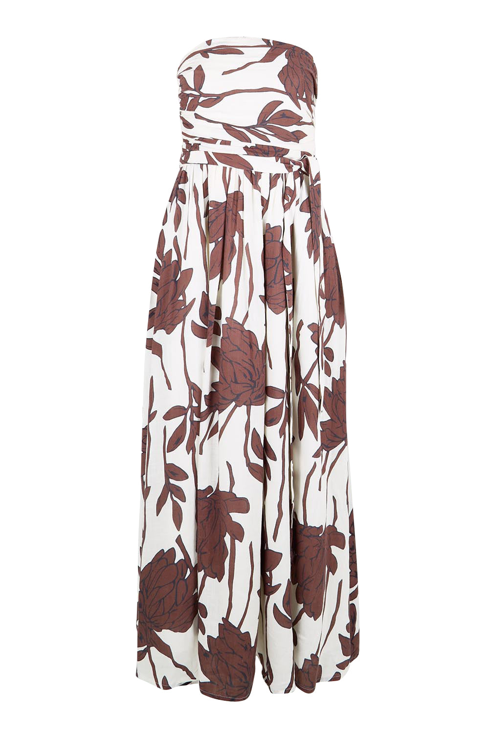 Product shot of the Avalon Dress - Siennavine in colour Siennavine, from the front
