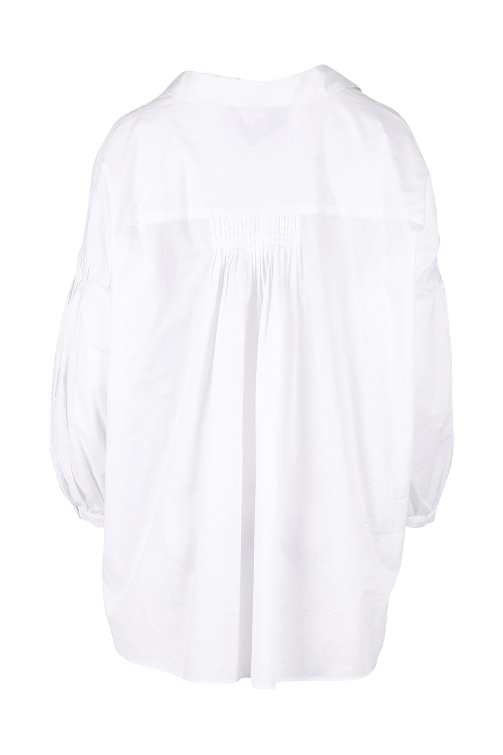 Product shot of The Duchess Shirt in colour White (White), from the back